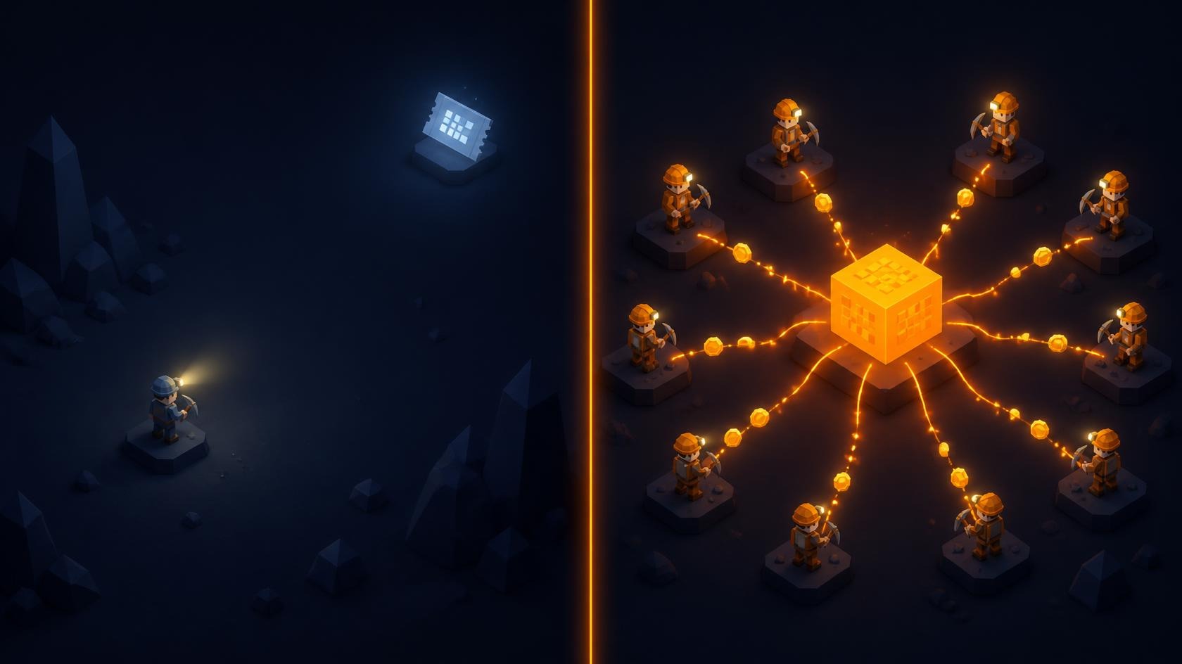 PPLNS vs SOLO: Why Small Bitcoin Miners Should Pool title=